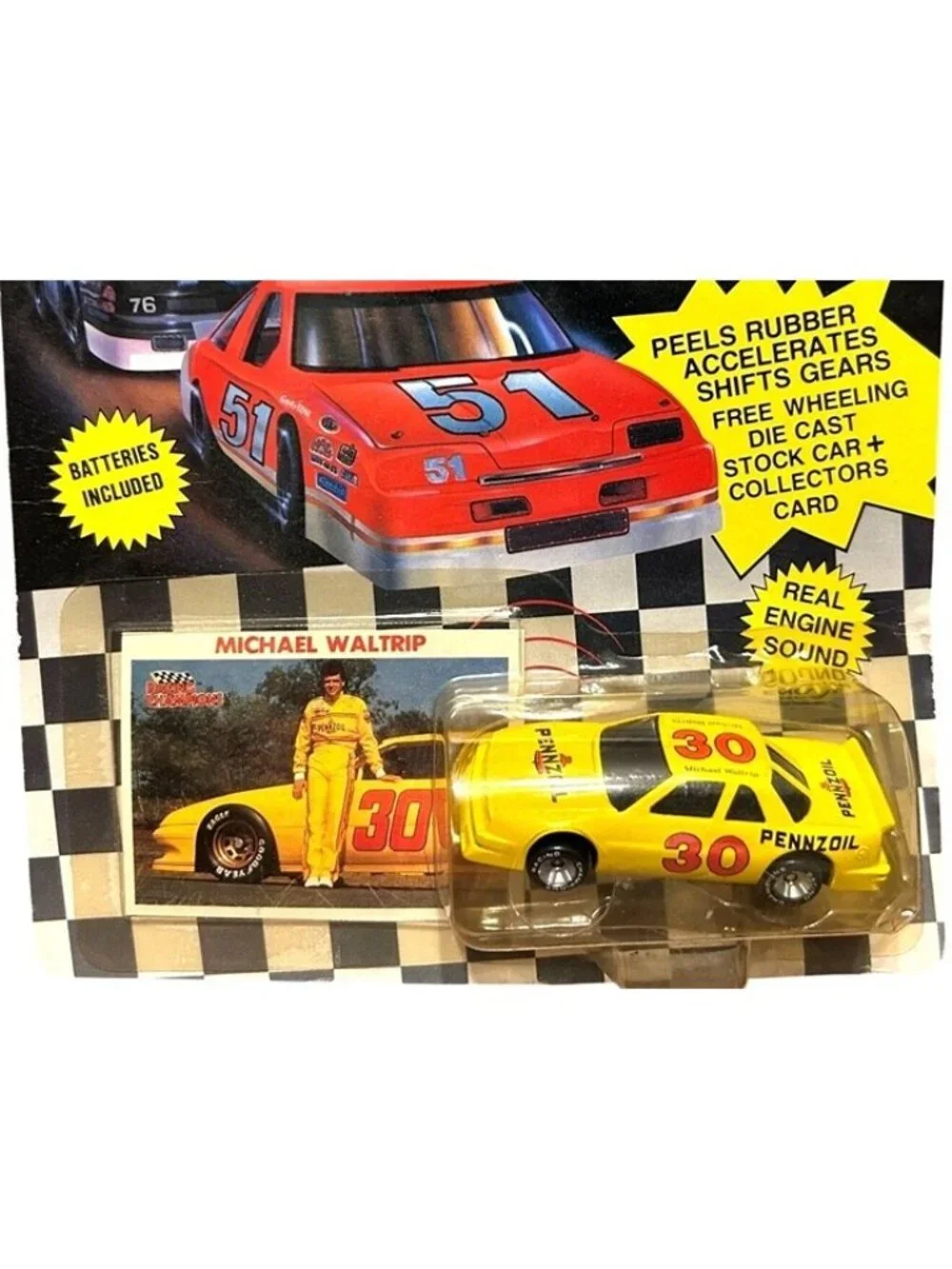 Vintage Die Cast Racing Champions Michael Waltrip 30 Pennzoil Roaring Racers